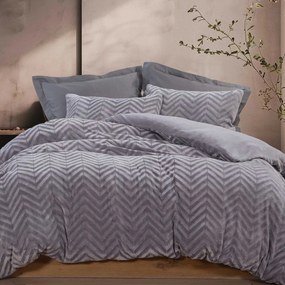 Παπλωματοθήκη Fleece Μονή (Σετ 160x220) Nef-Nef Homeware Carmen Grey