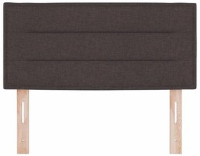vidaXL LED κεφαλάρι Επιτοίχιο Σκούρο καφέ Σκούρο καφέ 100 cm ύφασμα