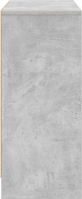 vidaXL Πλαϊνό γραφείο Σκυρόδεμα Γκρι 88,5 x 27,5 x 63,5 εκ