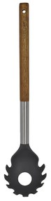 Κουτάλα Ζυμαρικών 01-2664 Stone Με Λαβή Ξύλο Anthracite Estia Wood