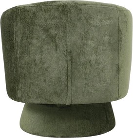 Πολυθρόνα περιστρεφόμενη Kreslo ύφασμα σε χακί απόχρωση 78x81x77εκ 78x81x77 εκ.