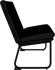vidaXL Πάγκος Μαύρος 100x75x76 εκ. Υφασμάτινη