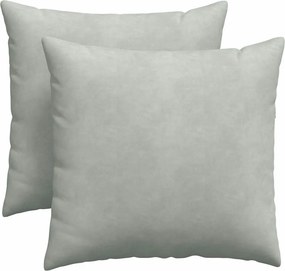 vidaXL Μαξιλάρι Καναπέ 2 pcs Ανοιχτό γκρι 45 x 45 cm