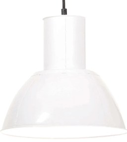 vidaXL Φωτιστικό Κρεμαστό Στρογγυλό 25 W Λευκό 28,5 εκ. Ε27
