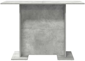 vidaXL Τραπεζαρία Γκρι σκυροδέματος 110 x 60 x 75 cm