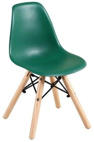 Καρέκλα Παιδική Art Wood ΕΜ123,ΚG 32x34x57cm (Σετ 4τμχ) Green Ξύλο,Πολυπροπυλένιο