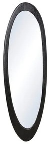 Καθρέπτης Τοίχου Ξύλο Μάνγκο Οβάλ 31x100cm Portland Affari Of Sweden -089-237-01-Μαύρο 089-237-01