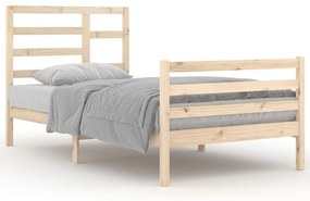 vidaXL Πλαίσιο Κρεβατιού 100 x 200 εκ. από Μασίφ Ξύλο