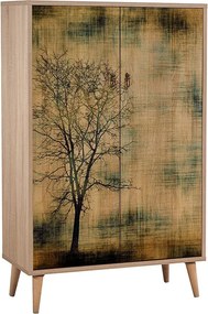 Παπουτσοθήκη - Ντουλάπι Soho Megapap χρώμα sonoma 80x36x127εκ.