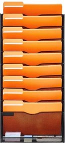 VEVOR File Wall Rack Mesh Wall File Holder 2-Piece 10 Pockets for Office/School