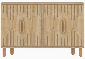 Μπουφές Roger 327ODS1302 120x29,6x73,6cm Oak Μοριοσανίδα, Μελαμίνη