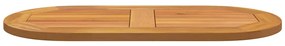 vidaXL Επιφάνεια Τραπέζι 80x40x2,2 cm Ωοειδής Μασίφ Ξύλο Ακακίας