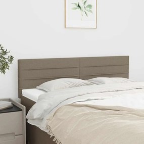 vidaXL Κεφαλάρια Ύφασμα 144x5x78/88 εκ. Taupe