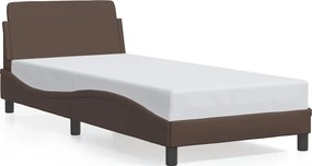 vidaXL Πλαίσιο Κρεβατιού Dover Καφέ 80x200 εκ. Συνθετικό Δέρμα