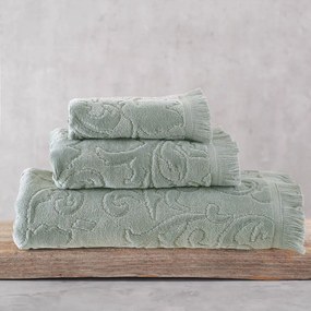 Πετσέτα Sienna Greyzo Green Ρυθμός Hand 30x50cm 100% Cotton