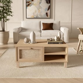 Τραπεζάκι Σαλονιού Δρυς CROBRUL 90x60x38.6