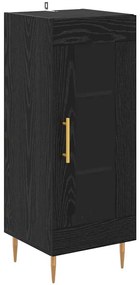 vidaXL Highboard 2 pcs Μαύρη Οξυά Επεξεργασμένο ξύλο