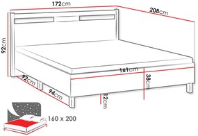 Kρεβάτι Indygo-Ladi-160 x 200