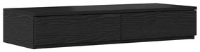 vidaXL Κρεβάτι με αποθηκευτικό χώρο με συρτάρι Μαύρη Οξυά 80 cm