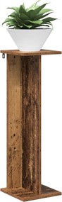 vidaXL Βάση φυτών 2 pcs Παλιό ξύλο 25 x 25,5 x 80,5 εκ.