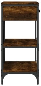 vidaXL Τραπέζι Κονσόλα Καπνιστή Δρυς 75x34,5x75 εκ. Επεξεργ. Ξύλο