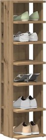 vidaXL Παπουτσοθήκες 2 τεμ. Αρτισιανή Δρυς 28x27x102 εκ. Επεξ. Ξύλο