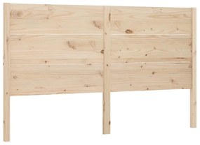 Κεφαλάρι Κρεβατιού 141 x 4 x 100 εκ. από Μασίφ Ξύλο Πεύκου - Καφέ