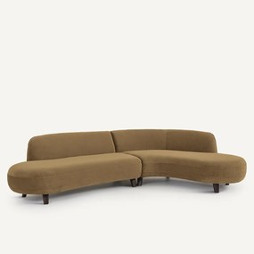 Γωνιακός καναπές από λινό βελούδο, Rosebury