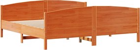vidaXL Σκελετός Κρεβ. Χωρίς Στρώμα Καφέ Κεριού 180x200 εκ Μασίφ Πεύκο