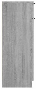 vidaXL Ντουλάπι Μπάνιου Γκρι Sonoma 32x34x90 εκ. Επεξεργασμένο Ξύλο