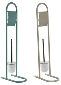 Βάση για το Χαρτί Υγείας Home ESPRIT Λευκό Τυρκουάζ Μέταλλο 30 x 16 x 78,5 cm (x2)