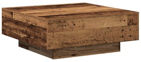 VidaXL Τραπεζάκι σαλονιού Παλιό Ξύλο 80 x 80 x 31 cm