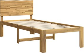vidaXL Μονό Κρεβάτι με Κεφαλάρι ROSTOCK Λευκό 75 x 190 cm