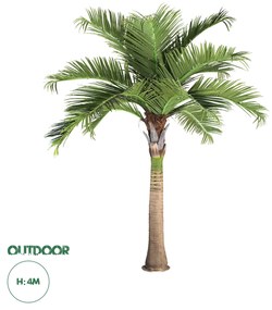 GloboStar® Artificial Garden COCONUT PALM TREE 20169 Τεχνητό Διακοσμητικό Φυτό Φοινικόδεντρο Κοκοφοίνικας Εξωτερικού Χώρου IP68 UV Certified Protection Υ400cm