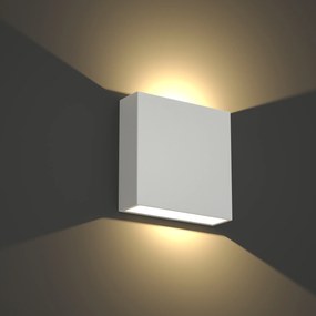 Φωτιστικό τοίχου Yellowstone LED 4W Outdoor Up-Down Adjustable Wall Lamp White D:12cmx12cm (80200921) - ABS - 80200921