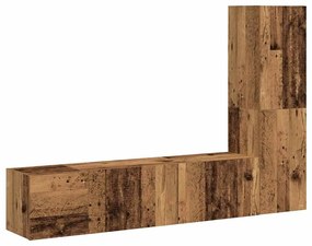 vidaXL 3 τεμαχίων ντουλάπι τηλεόρασης που τοποθετείται τοίχο από