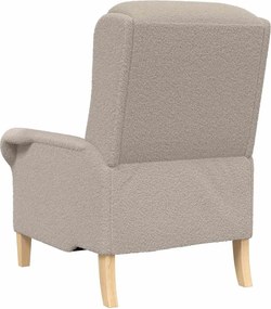 vidaXL Πολυθρόνα Ανοιχτό γκρι Απαλό ύφασμα Sherpa