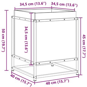 ΖΑΡΝΤΙΝΙΕΡΑ 40X40X50 ΕΚ. ΕΜΠΟΤΙΣΜ. ΞΥΛΟ ΠΕΥΚΟΥ 847022