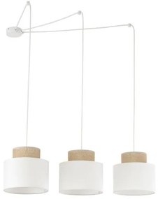 Κρεμαστό Φωτιστικό Οροφής 3xE27 15W IP20 Λευκό Duo 2345 TK Lighting-2345-Λευκό 2345