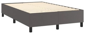 ΚΡΕΒΑΤΙ BOXSPRING ΜΕ ΣΤΡΩΜΑ ΓΚΡΙ 120X200ΕΚ. ΑΠΟ ΣΥΝΘΕΤΙΚΟ ΔΕΡΜΑ 3137597