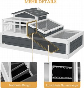 Toad House 2 Επιπέδων Εσωτερικό Εξωτερικό Μπαλκόνι Έλατο Ξύλο Γκρι
