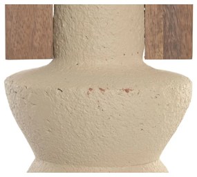 Βάζο Home ESPRIT Καφέ Μπεζ τερακότα Ξύλο από Μάνγκο