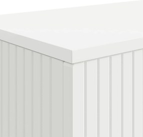 vidaXL Τραπέζι κονσόλας Ριγέ Λευκός 155 x 29 x 74 εκ.