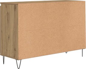 vidaXL Μπουφές Δρυς τεχνίτης 101,5 x 35 x 70 εκ. από Επεξεργασμένο Ξύλο