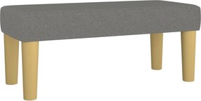 vidaXL Κρεβάτι Boxspring με Στρώμα Σκούρο Γκρι 80x200 εκ. Υφασμάτινο