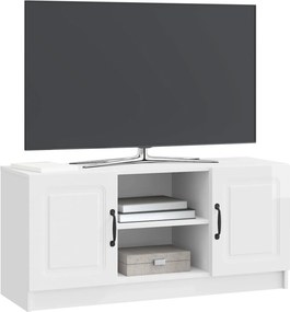 VidaXL Ντουλάπι TV Γυαλιστερό Λευκό 102 x 34,5 x 47 εκ