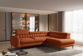 Γωνιακός καναπές Teron-Portokali-Δεξιά