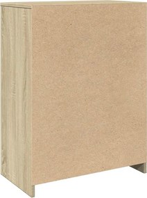 vidaXL Ντουλάπι Μπάνιου Sonoma Δρυς 60 x 33 x 80 εκ. από Επεξ. Ξύλο