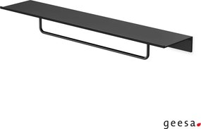 Geesa Leev 8207/60 Black Matt - Πετσετοκρεμάστρα με εταζερα