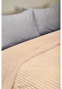 Κουβέρτα Fleece Υπέρδιπλη Με Γουνάκι (220x240) Whitegg KB132 Εκρού